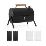 black BBQ Grills with mesh