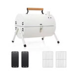 white BBQ Grills with mesh