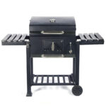 grande barbecue a carbone all'aperto
