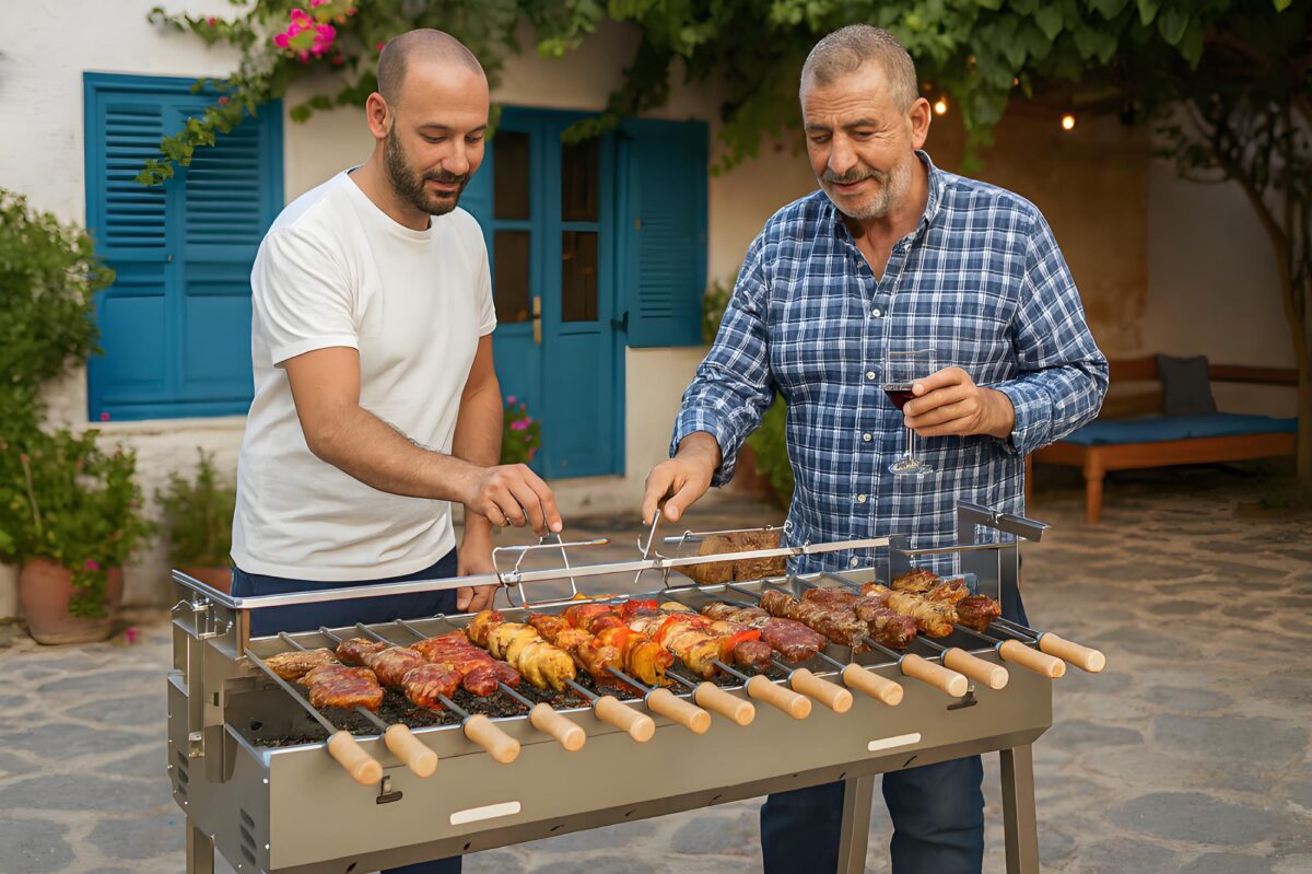 Stile barbecue alla griglia di Cipro