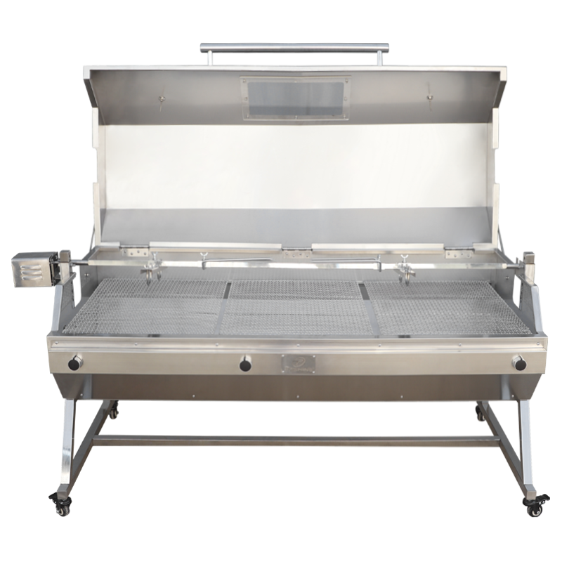 Griglia di grande capacità con accessori per grigliare per barbecue da giardino