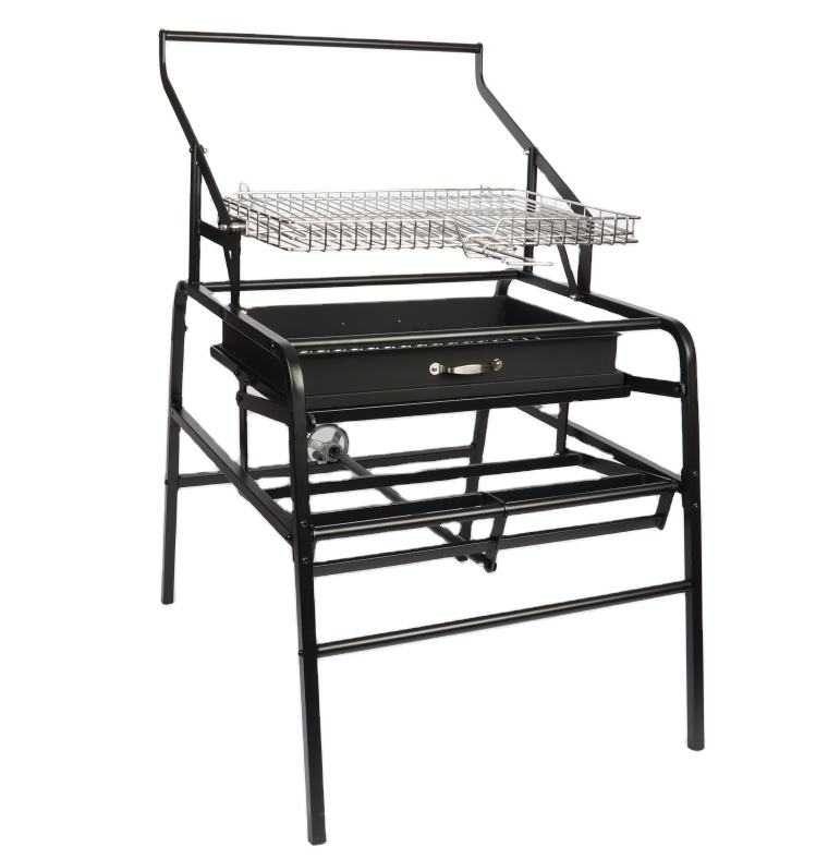 Griglia per barbecue ribaltabile in acciaio inossidabile