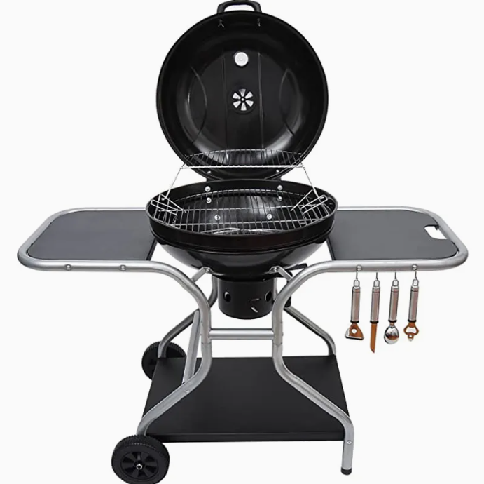 kettle Grill with two small tables